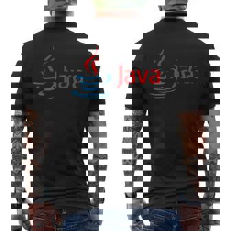 Nerdy Java コンピューター プログラマー プログラム 数学 教師 オタク メンズTシャツ バックプリント - Kawaiitshirt