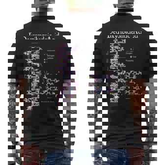 Nerdyintage Dna 遺伝学 化学 生物学 科学の先生 メンズTシャツ バックプリント - Kawaiitshirt