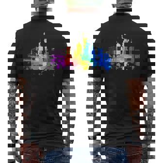 New Yorkkyline Aquarelleouvenir New York Cadeau New York Grande Pomme T-shirt imprimé au dos - Cadeauxyz