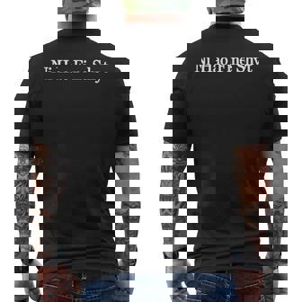 Ni Hao Finehyt Meme スローガン ヴィンテージ メンズTシャツ バックプリント - Kawaiitshirt