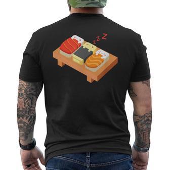 Nigiri Chef Durmiendo Divertido Nigiri Kawaii Asiático Foodieushi Camiseta Hombre Estampado Espalda - Regaloses