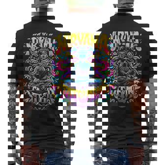 Nirvanatate Of Mind 瞑想 面白いグラフィックtシャツ メンズTシャツ バックプリント - Kawaiitshirt
