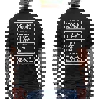 No Animal Is No Matter Animal Protection メンズTシャツ バックプリント - Kawaiitshirt