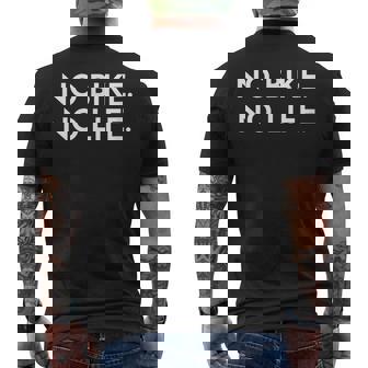 No Bike No Life オートバイギフト メンズTシャツ バックプリント - Kawaiitshirt