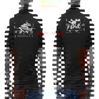 No Bike No Life 面白い オートバイ ハートビート メンズTシャツ バックプリント - Kawaiitshirt