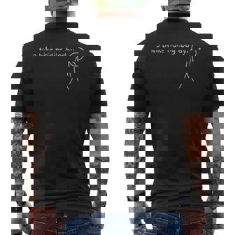 No Bike Riding Today Men's T-shirt Back Print - Thegiftio UK
