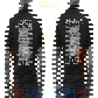 No Me Da Laida Gato Hombre Divertida Graciosa Ropa Camiseta Hombre Estampado Espalda - Regaloses