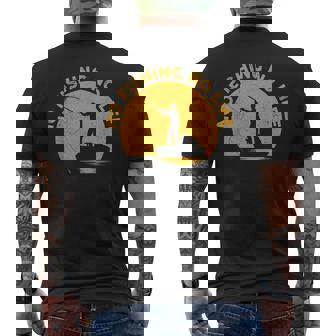 No Fishing No Life 釣り フィッシング ロゴ プリント メンズTシャツ バックプリント - Kawaiitshirt