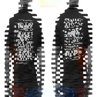 No Me Hagas Enojar O Empezaré A Actuar Como Mi Madre Camiseta Hombre Estampado Espalda - Regaloses