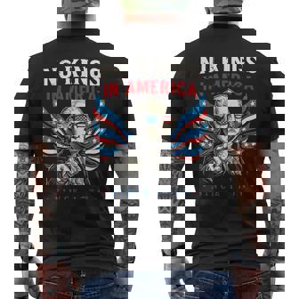 No Hay Camisas De Reyes En Estados Unidos Desde 1776 Bandera De Washington Ee Uu Camiseta Hombre Estampado Espalda - Regaloses
