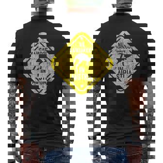 No Kangaroos In Austria 動物飼育係 野生動物 愛好家 メンズTシャツ バックプリント - Kawaiitshirt