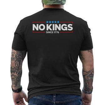 No Kings Since 1776 Men's T-shirt Back Print - Thegiftio UK