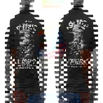 No Kings In America Since 1776 We The People Usa Flag Men's T-shirt Back Print - Thegiftio
