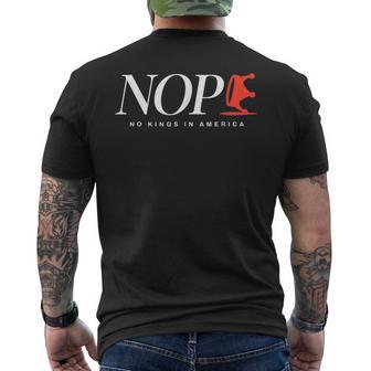No Kings Nope Men's T-shirt Back Print - Thegiftio UK