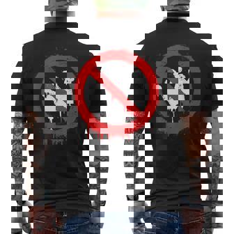 No Kings Protest Stop Sign Men's T-shirt Back Print - Thegiftio