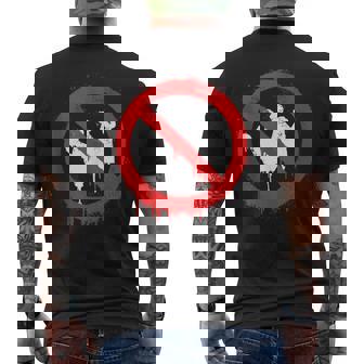 No Kings Protest Stop Sign Men's T-shirt Back Print - Monsterry