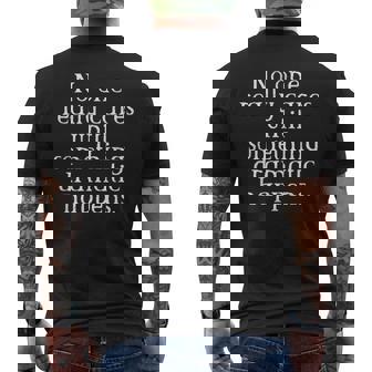 No One Really Care Aesthetic Emo Goth Punk T-shirt imprimé au dos - Cadeauxyz