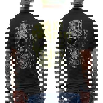 No Pain No Gain- メンズ スカル マインドセット モチベーションジム メンズTシャツ バックプリント - Kawaiitshirt