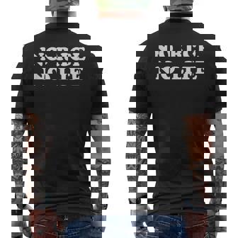 No Rice No Life メンズTシャツ バックプリント - Kawaiitshirt