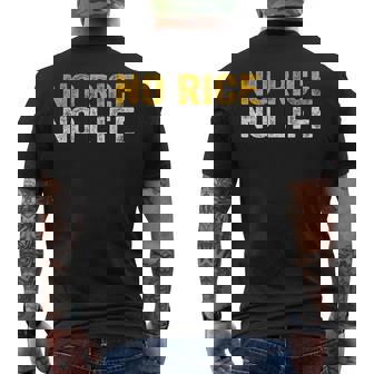 No Rice No Life シャツ メンズTシャツ バックプリント - Kawaiitshirt