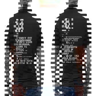 Nombre Camisa Kai Definition Nombre Personalizado Divertido Camiseta Hombre Estampado Espalda - Regaloses