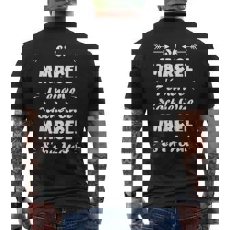 Nomi Marcel T'énerve Humour Prénom Marcel T-shirt imprimé au dos - Cadeauxyz