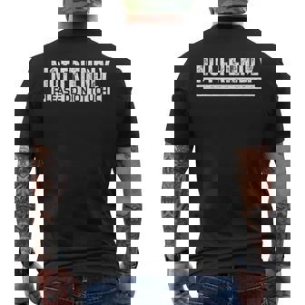 Not Friendly Please Do Not Touch メンズTシャツ バックプリント - Kawaiitshirt