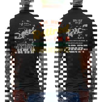 Not Retired Im Professional Grandpa Fathers Day Grandfather Men's T-shirt Back Print | Mazezy
