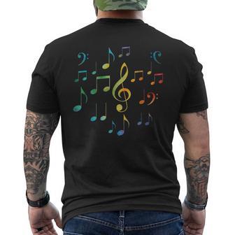 Notes De Musique – Cadeaux De Musicien Instrument De Musique Notes De Musique T-shirt imprimé au dos - Cadeauxyz