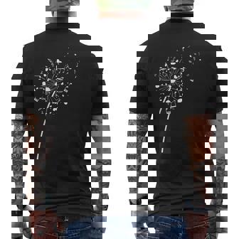 Notes De Musique Pissenlit Fleur Lecteur De Musique Professeur Musicien T-shirt imprimé au dos - Cadeauxyz