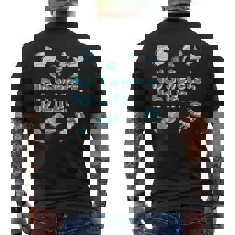 Noweetsno Life２ スイーツ 洋菓子 和菓子 別腹 カラフル かわいい メンズ レディース キッズ メンズTシャツ バックプリント - Kawaiitshirt