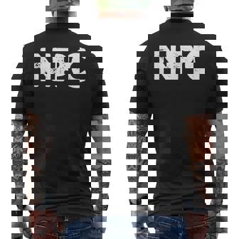 Npc Larp ラーピング メンズTシャツ バックプリント - Kawaiitshirt