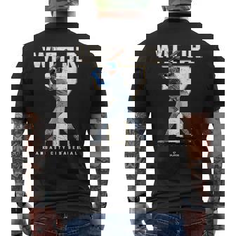 Number And Portrait Bobby Witt Jr Kansas City Mlbpa メンズTシャツ バックプリント - Kawaiitshirt