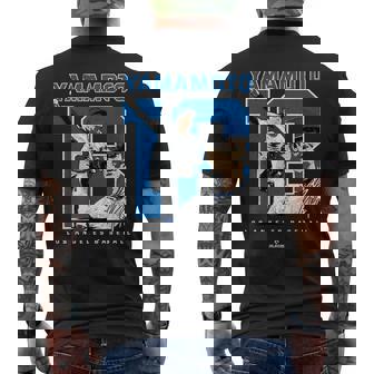 Number And Portrait Yoshinobu Yamamoto Los Angeles Mlbpa メンズTシャツ バックプリント - Kawaiitshirt