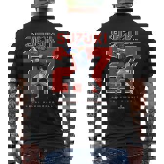 Number And Portraiteiyauzuki Chicago Mlbpa メンズTシャツ バックプリント - Kawaiitshirt