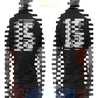 Número 15 Deportiva Con Número De Lauerte Camiseta Hombre Estampado Espalda - Regaloses