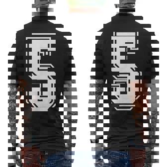 Número 5 Deportiva Con Número De Lauerte Camiseta Hombre Estampado Espalda - Regaloses