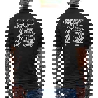 Numero 75 Camicia Baseball Calcio Calcio Compleanno T-shirt da uomo con stampa posteriore - Novitaregali