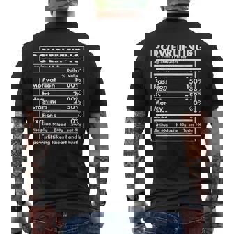 Nutrition Sportive Powerlifting T-shirt imprimé au dos - Cadeauxyz
