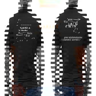 Oakleyの言葉がわからないでしょうね メンズTシャツ バックプリント - Kawaiitshirt