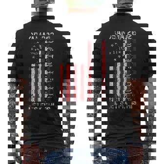 Obama Vintage Flag Retro Patriotic 2028 Political Protest Men's T-shirt Back Print | Seseable UK