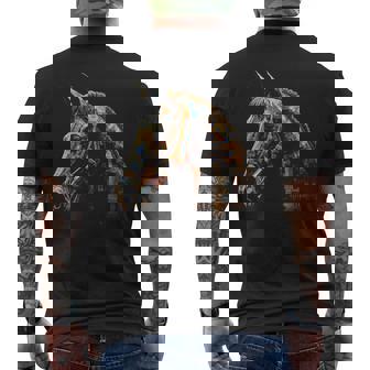 Obra De Arte De Caballo Caballo Animal Camiseta Hombre Estampado Espalda - Regaloses