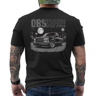 Obs Single Cab Truck Old Body Style Retro 4Th Gen Ck Truck Men's T-shirt Back Print - Thegiftio UK