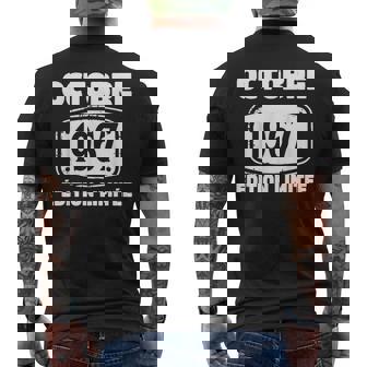 Octobre 1967 57 Ans Cadeau Anniversaire Homme Octobre 1967 T-shirt imprimé au dos - Cadeauxyz