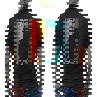 Octodon Degus 格言 ヴィンテージ シルエット レトロ デグ メンズTシャツ バックプリント - Kawaiitshirt