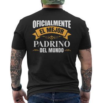Oficialmente El Mejor Padrino Del Mundo Camiseta Hombre Estampado Espalda - Regaloses