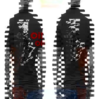 Oi Oi Oikinhead、Ska、ストリートパンク、ハードコアパンク メンズTシャツ バックプリント - Kawaiitshirt