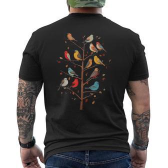 Oiseauxur Une Branche D'arbre Oiseau Observation Des Oiseaux Oiseau T-shirt imprimé au dos - Cadeauxyz