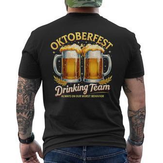 Oktoberfest Drinking Team Beer Party Men's T-shirt Back Print - Thegiftio UK