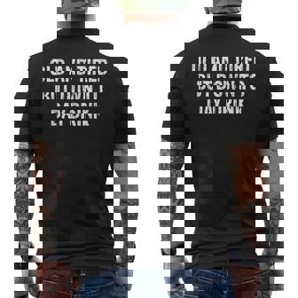 Old And Tired But Down To Day Drink Men's T-shirt Back Print - Monsterry